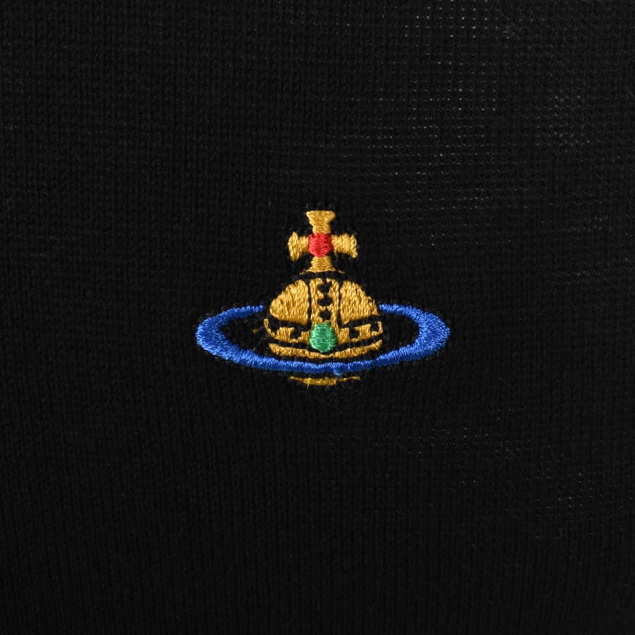 vivienne westwood orb logo Sweater in black camel with mesh